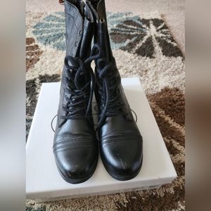 Steve Madden Women's Shoes Steve Madden Troopa Black Combat Boots
